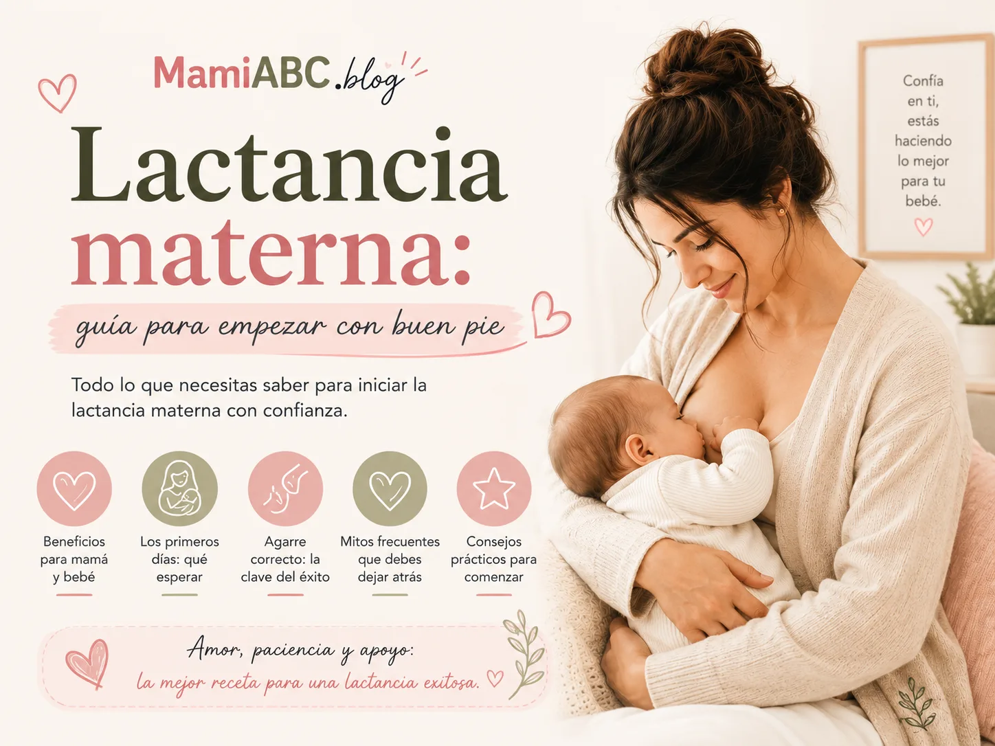 Lactancia materna: guía para empezar con buen pie