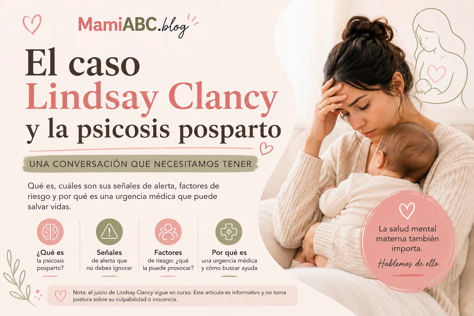 El caso Lindsay Clancy y la psicosis posparto: una conversación que necesitamos tener